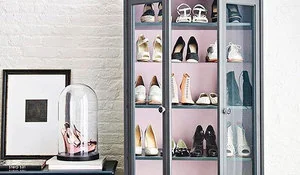Ideas para organizar zapatos en una vitrina