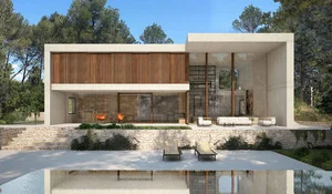 Casa La Calma integrada en el paisaje, obra del arquitecto Ramón Esteve