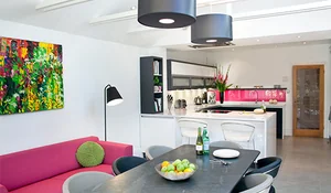 Decorar en rosa el salón