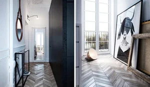 Decorar una entrada tipo pasillo