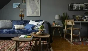 Zona de estar de un apartamento de 35 metros