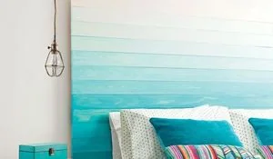 Cabecero pintado en degradado