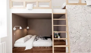 Habitación juvenil con camas en el altimo