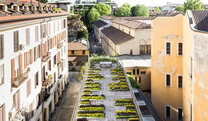 Un jardín en el techo de Milán