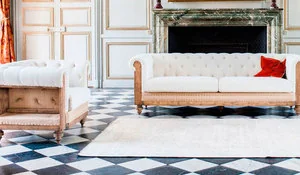 Sofá vintage de P-I-B Montaigu Chesterfield