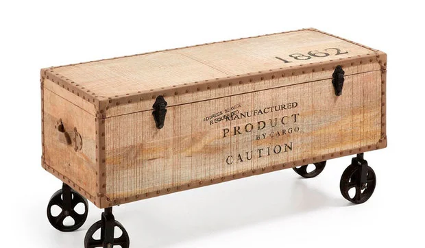 Sorteamos un baúl de madera de estilo retro industrial