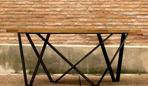 Mesas de comedor de madera de estilo industrial