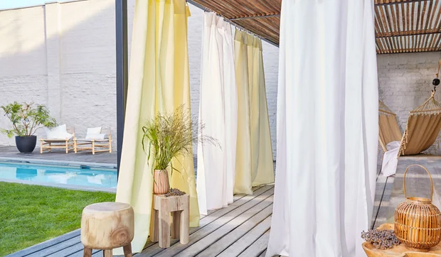 Telas de exterior... ¡para vestir los interiores!