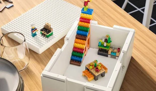 Ikea y Lego presenta Bygglek, una divertida solución de almacenaje