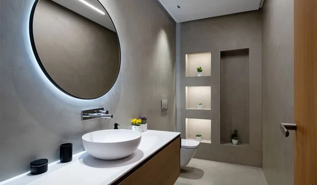 Microcemento sobre azulejos: reforma tu baño sin hacer obra