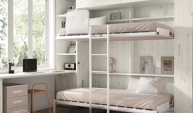 Camas plegables: la solución más práctica para dormitorios juveniles