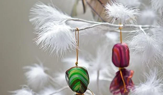 Adornos de Navidad de última hora hechos "en un trix"