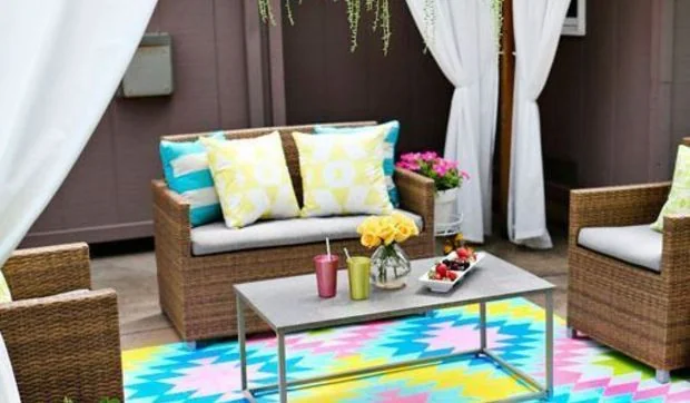 Alfombra pintada en el suelo a prueba de agua y manchas