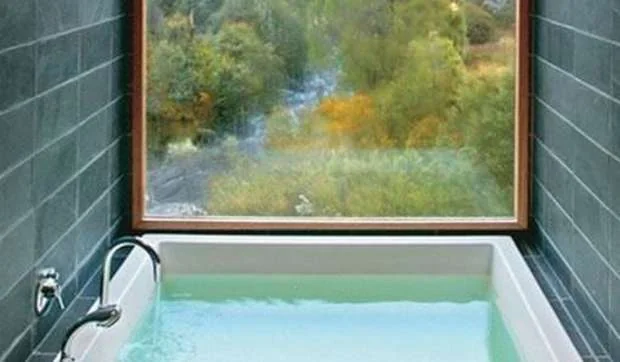 Bañeras integradas en la naturaleza