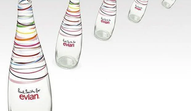 Botellas Evian diseñadas por Paul Smith