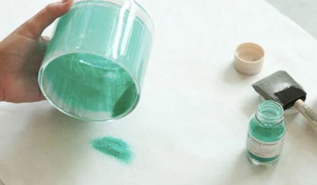 Botes de cristal decorados con purpurina