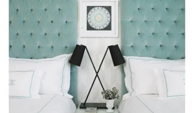 Cabeceros tapizados en el dormitorio 