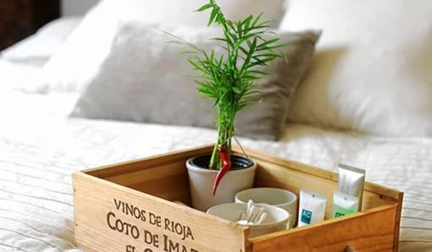 Caja de bienvenida para huéspedes