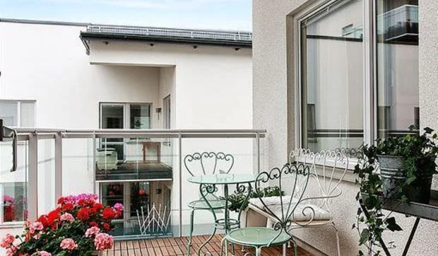 Una casa de 80 metros cuadrados con dos terrazas