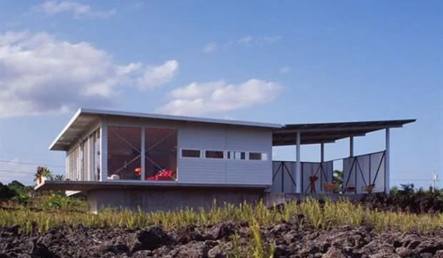 Casa en una isla volcánica de Hawaii