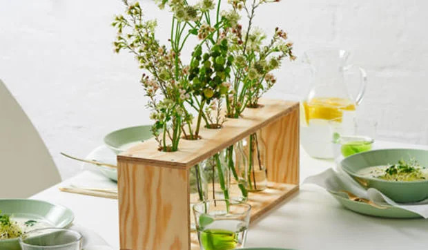 DIY en un trix: cómo hacer un centro de mesa de madera