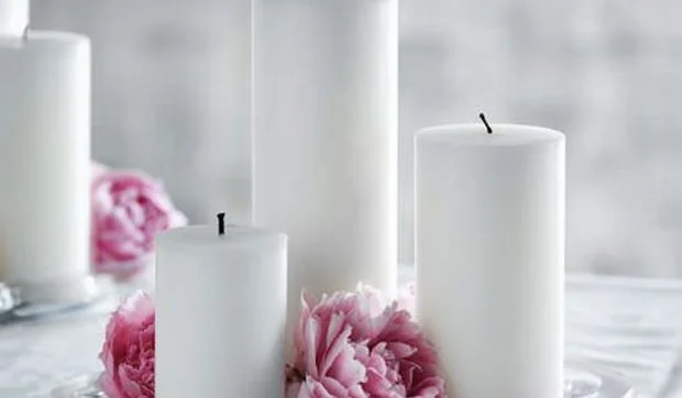 Centros de mesa con velas