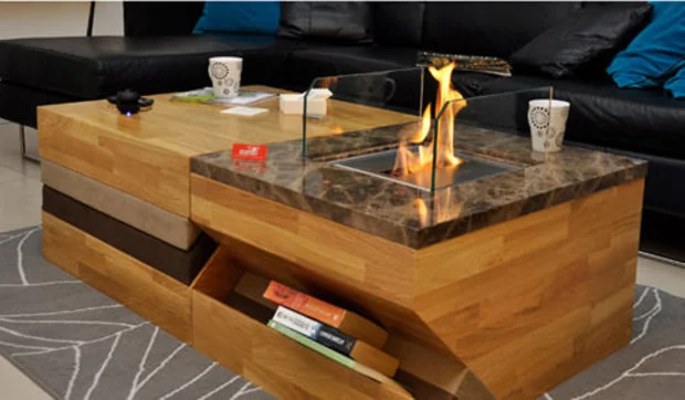 Chimeneas de mesa que funcionan con bioetanol