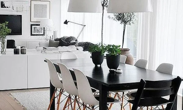 Comedores con sillas de diseño moderno