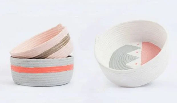 Cómo hacer una cesta de cuerda paso a paso