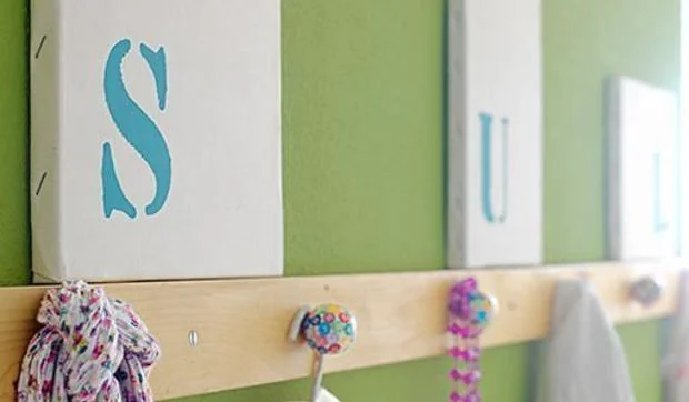 Cuadros con iniciales para niños