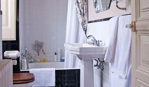 Cuarto de baño de estilo vintage