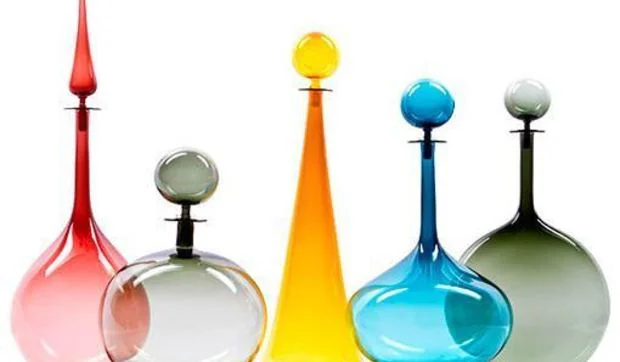 Decantadores de cristal soplado, de Joe Cariati