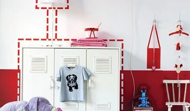 Decoración infantil en rojo