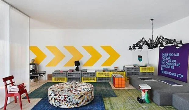Decoración juvenil para un apartamento pequeño