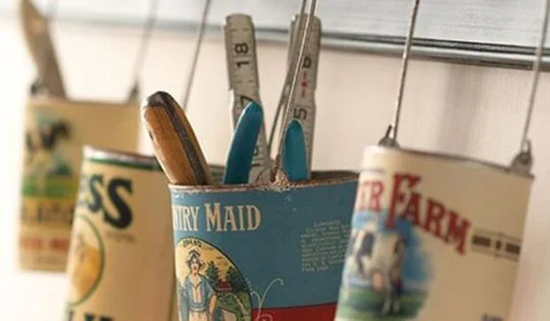 Decorar con latas vintage