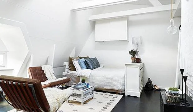 Ideas para decorar un ático pequeño y abuhardillado