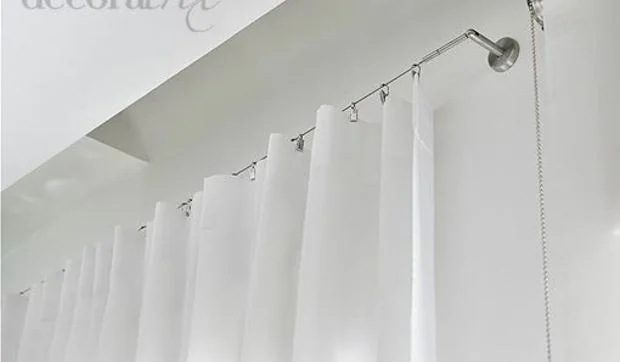 Dos sistemas para colgar una cortina