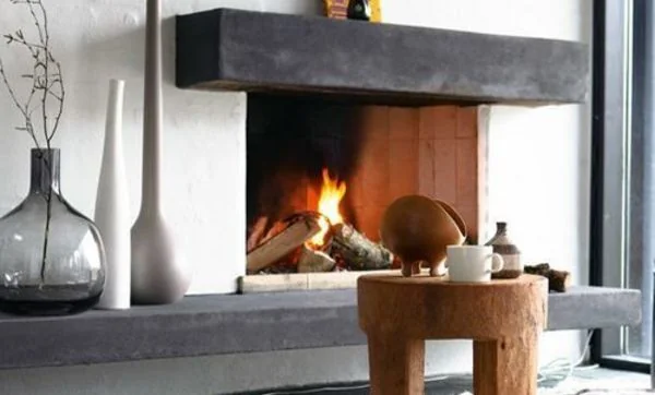 El nuevo rústico en chimeneas