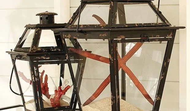 Faroles para decorar exteriores e interiores