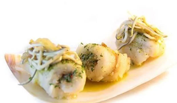 Filetes de lenguado con gulas
