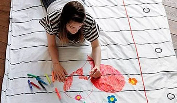 Funda nórdica para escribir y dibujar cuantas veces quieras