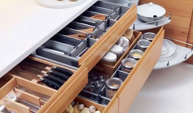 Gavetas para organizar la cocina