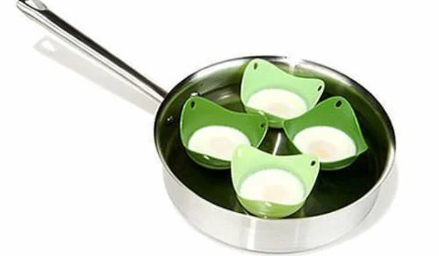 Huevos poché en un trix