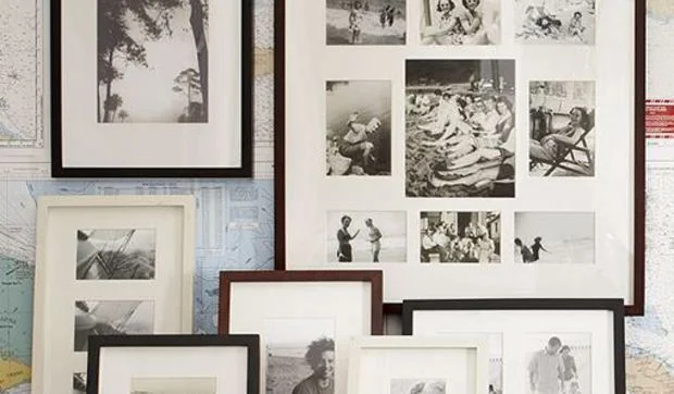 Ideas para colocar las fotos de familia