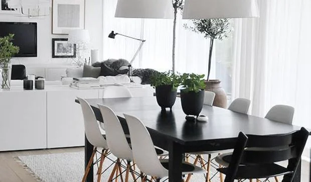 Iluminar la mesa de comedor