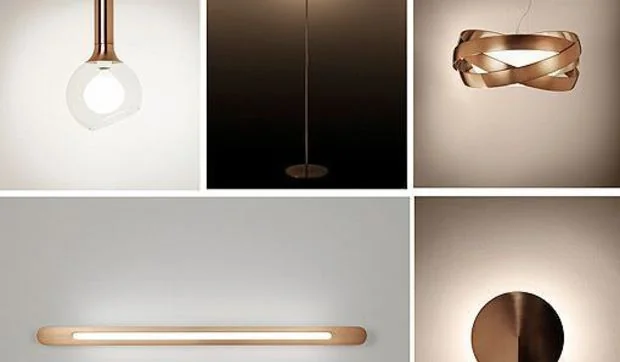Lámparas de cobre: nuevas colecciones de la firma Estiluz