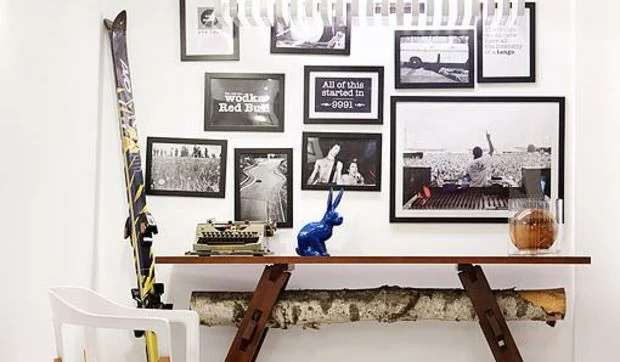 Lámparas modernas en ambientes retro