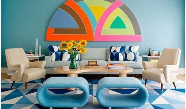 Las decoraciones azules de Anthony Baratta