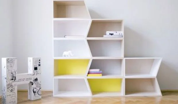 Librería modular para una decoración cambiante