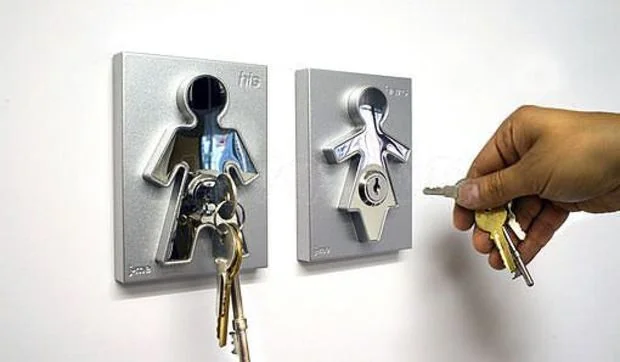 Llaveros de pared para él y para ella